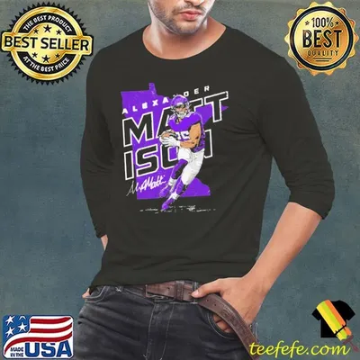 Alexander Mattison Minnesota Player Map American football running back T-Shirt