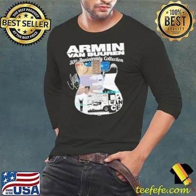Armin Van Buuren 30Th Anniversary Collection Guitar Signatures Shirt