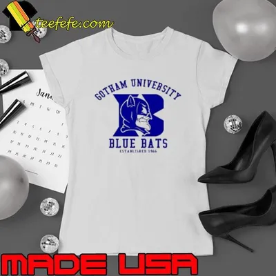 Batman Gotham University Blue Bats Established 1966 Shirt