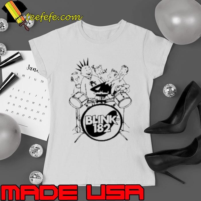 Blink 182 Cartoon Band Ladies tee