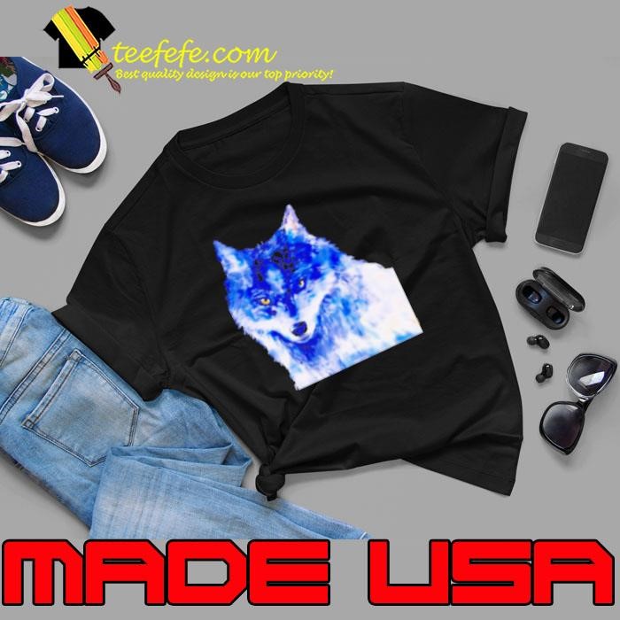 Blue Wolf Watercolor Unisex
