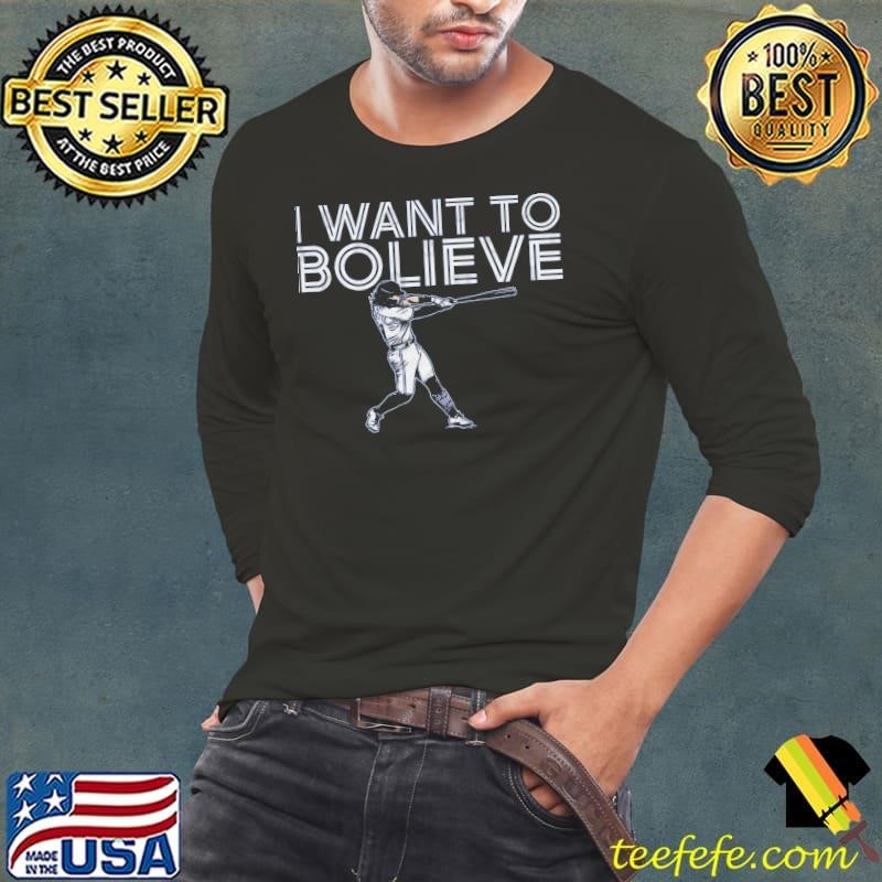 Bo Bichette American professional baseball shortstop I Want To Bo-Lieve Long Sleeve Tee