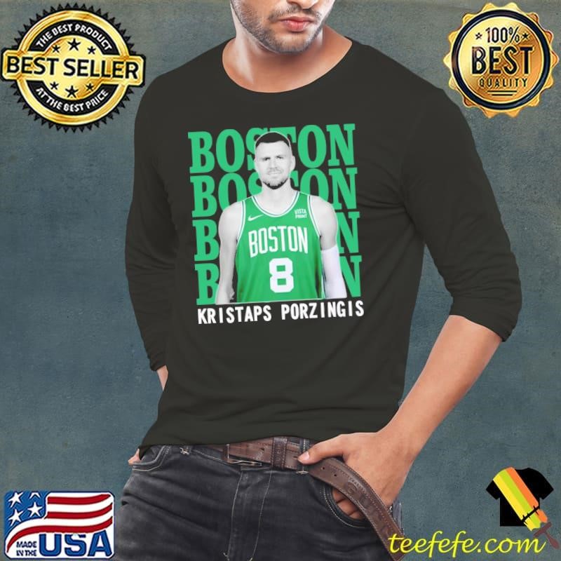 Boston Celtics Kristaps Porzingis Latvian professional basketball player T-Shirt