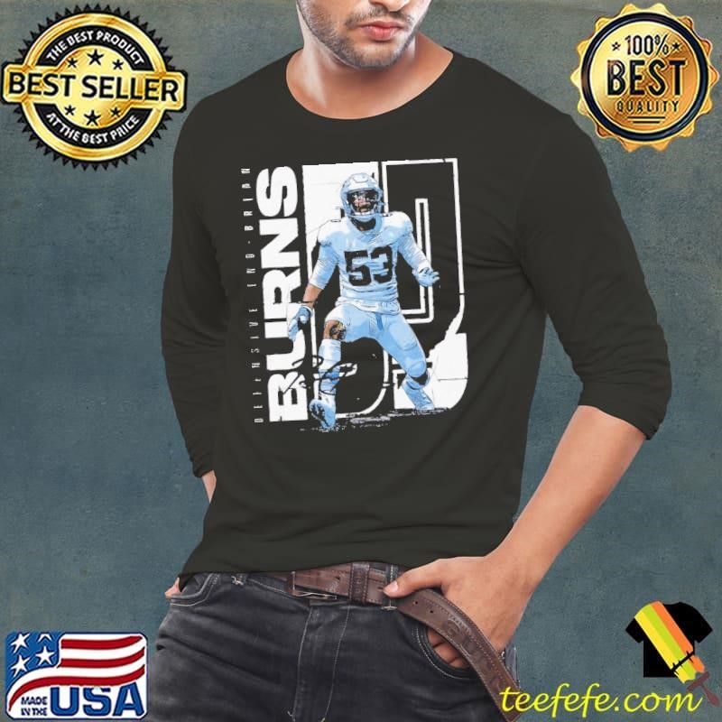 Brian Burns Carolina Stretch Defensjve End Signature Long Sleeve Tee