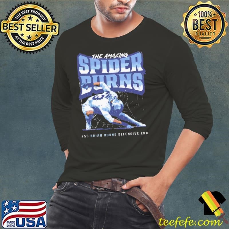 Brian burns spider pose American football linebacker Long Sleeve Tee