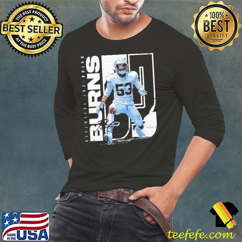 Brian burns stretch American football linebacker Long Sleeve Tee