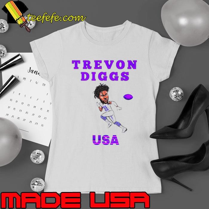 Cartoon Portrait Football Trevon Diggs Usa shirt