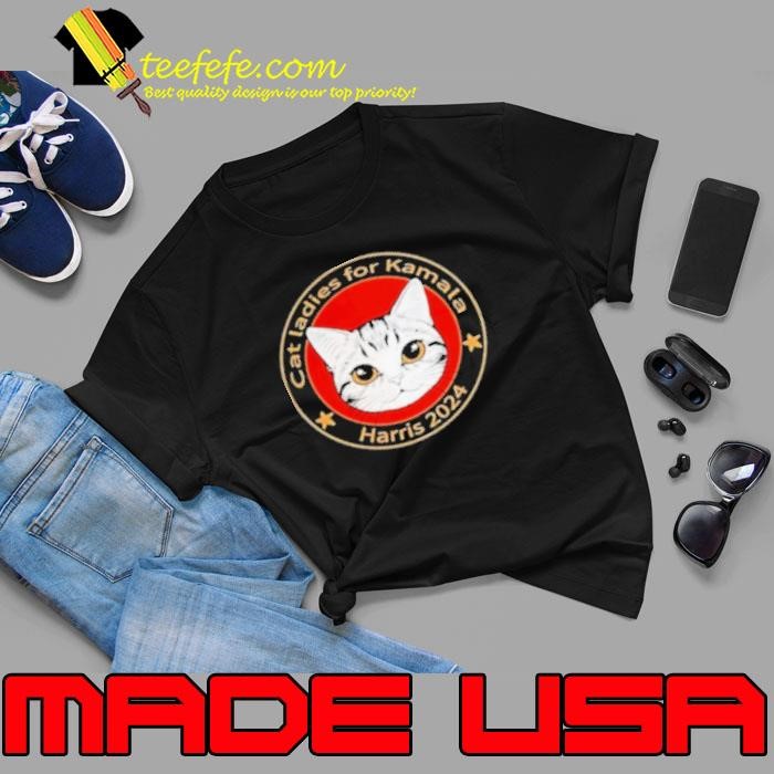 Cat Ladies For Kamala Harris 2024 Logo Cat Unisex