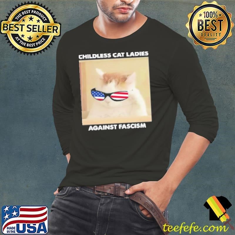 Childless Cat Ladies Against Fascism Kamala Harris Shirt