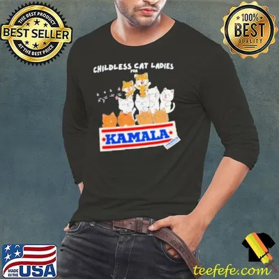 Childless Cat Ladies For Kamala Harris President 2024 Shirt