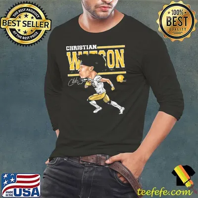 Christian Watson American professional football wide receiver Green Bay Cartoon T-Shirt