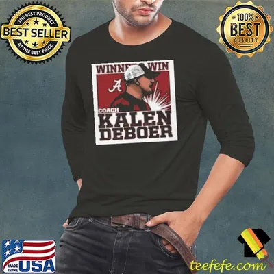 Coach Kalen Deboer Winners Win Alabama Football Cartoon Shirt