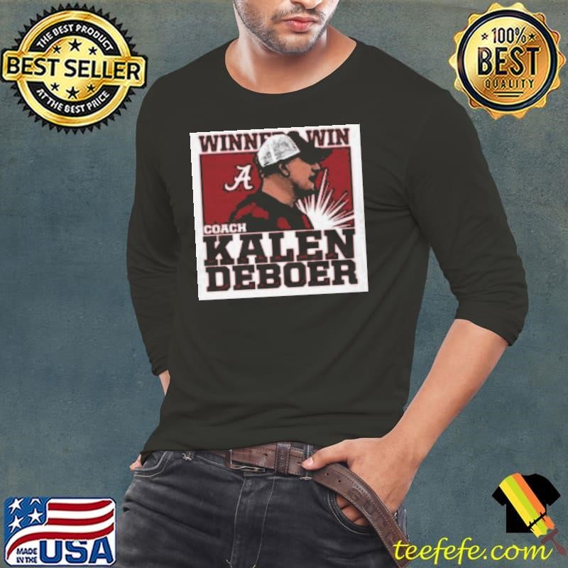 Coach Kalen Deboer Winners Win Alabama Football Cartoon Shirt