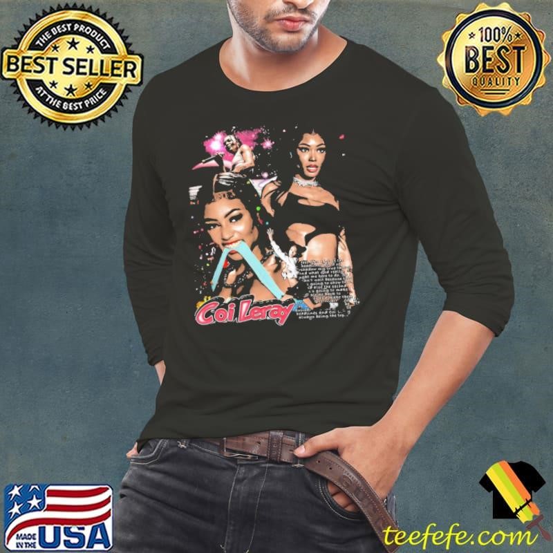 Coi Leray American rapper and singer Vintage Collage T-Shirt