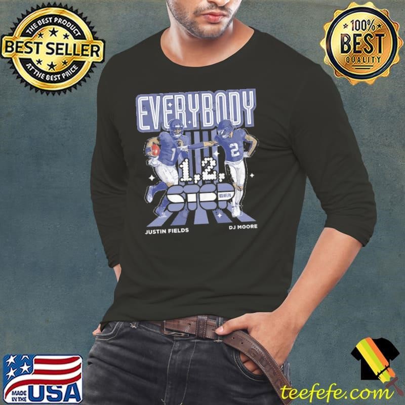 D.J. Moore & Justin Fields Chicago 1 2 Step Long Sleeve Tee