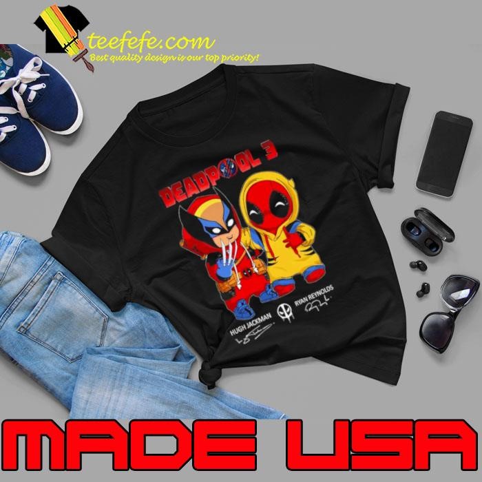 Deadpool 3 Hugh Jackman and Ryan Reynolds signatures Unisex