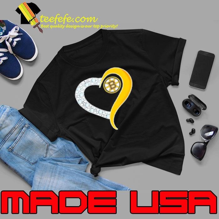 Diamond Boston Bruins heart Unisex