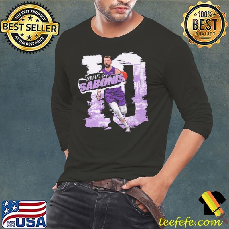 Domantas Sabonis Sacramento Rough Lithuanian-American professional basketball player Long Sleeve Tee