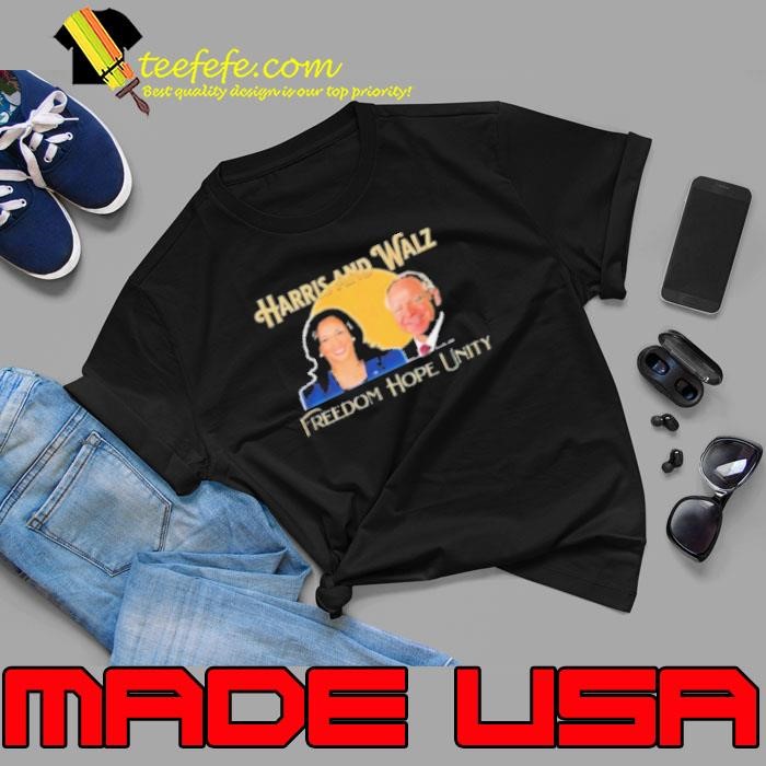 Elect Harris Walz 2024 Freedom Hope Unity Shirt