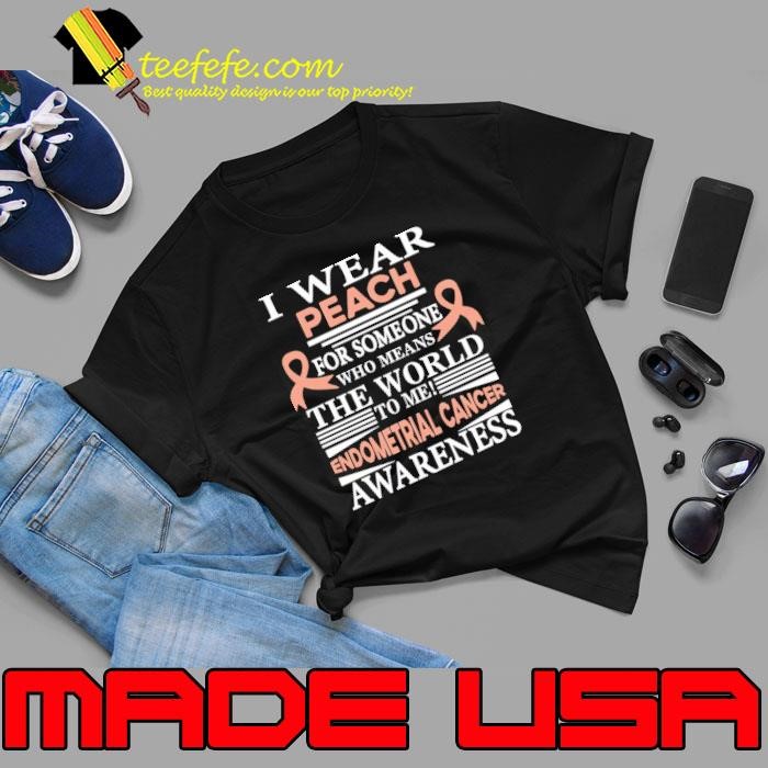 Endometrial Cancer I Wear Peach for Someone Means World to Me Unisex