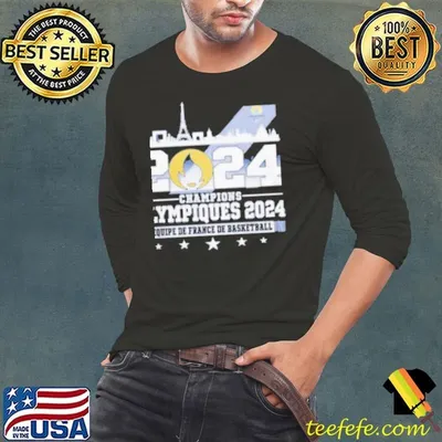 Equipe De France De Basketball Champions Olympiques 2024 Shirt