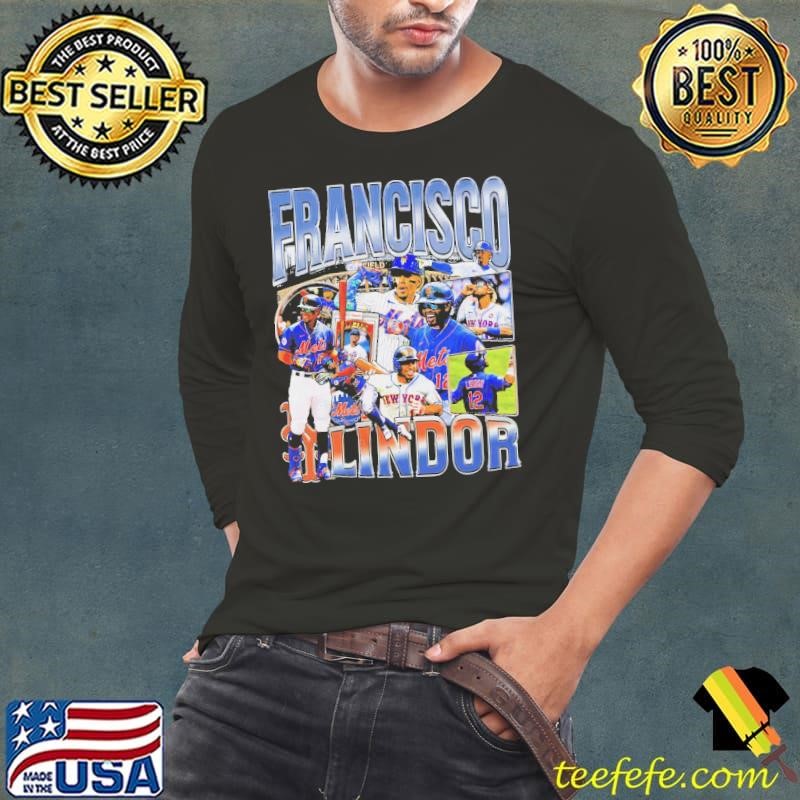 Francisco Lindor Puerto Rican professional baseball shortstop Vintage Bootleg Long Sleeve Tee