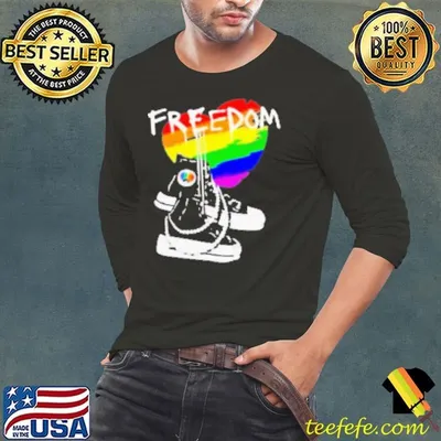 Freedom Chucks And Pearls Pride Heart Vote Kamala Shirt