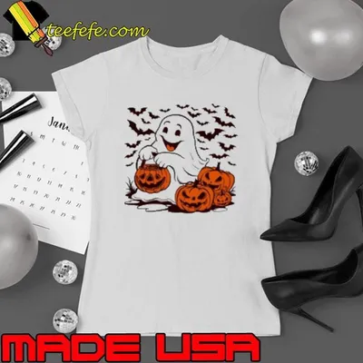 Ghost Halloween Party Fall Pumpkin Shirt