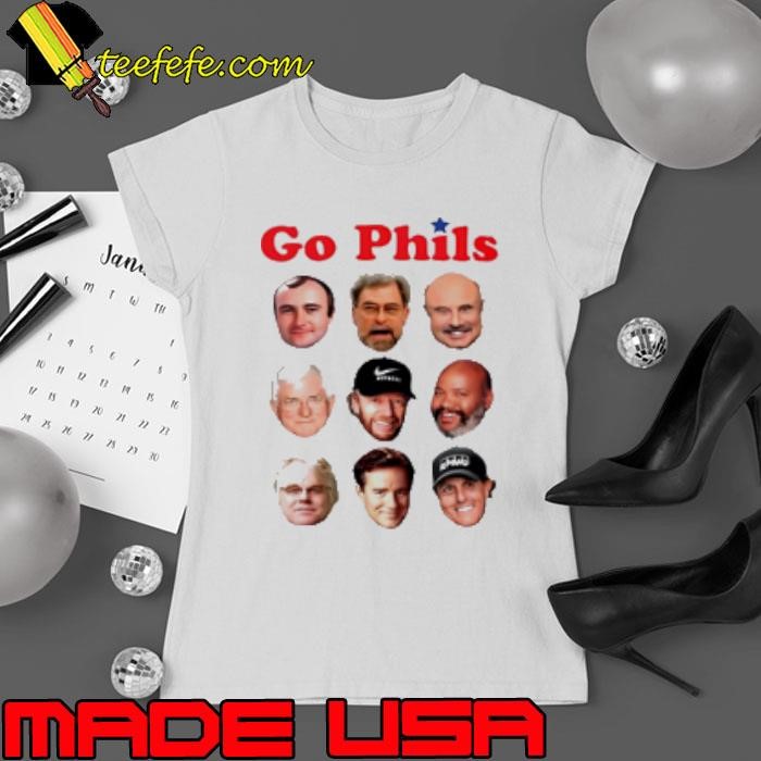 Go Phils Philadelphia Phillies Legends Face Ladies tee