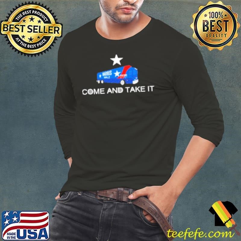 Harris Walz a new way forward come and take it bus Long Sleeve Tee