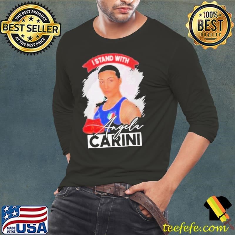 I Stand With Angela Aarini Long Sleeve Tee