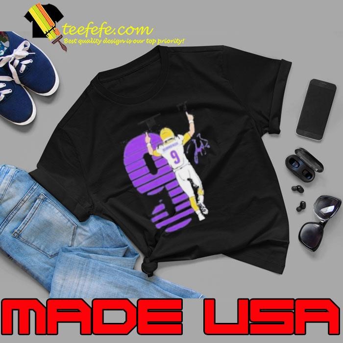 Joe Burrow 9 where I’m from bengals signature Unisex