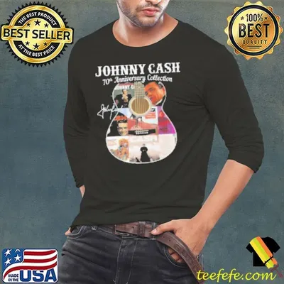 Johnny Cash 70Th Anniversary Collection Guitar Signatures Shirt
