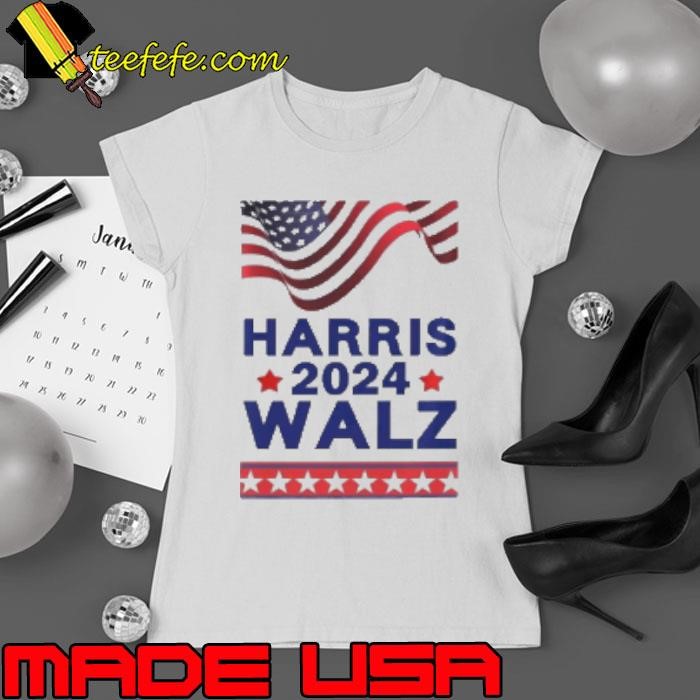 Kamala Harris 2024 Garden Flags Supporters Harris And Walz Ladies tee