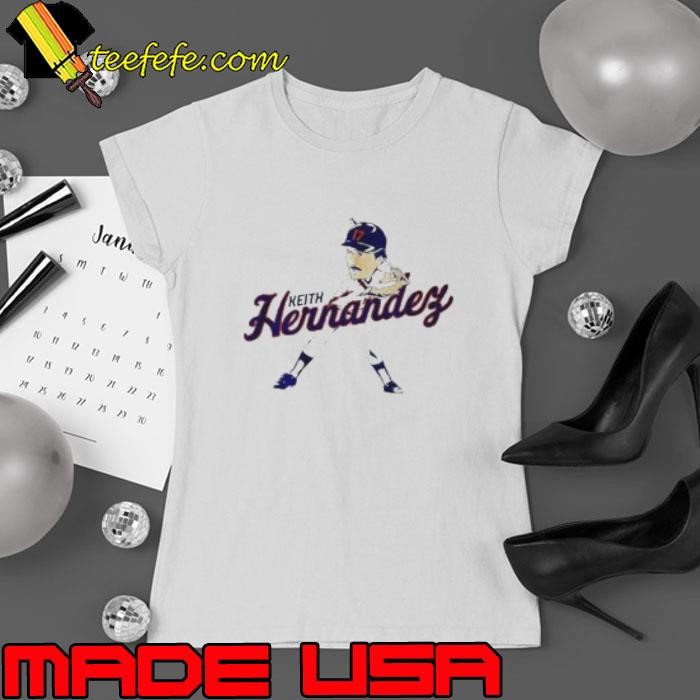 Keith Hernandez #17 batting caricature shirt