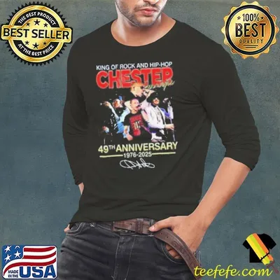 King Of Rock And Hip hop Chester Bennington 49th Anniversary 1976 2025 shirt