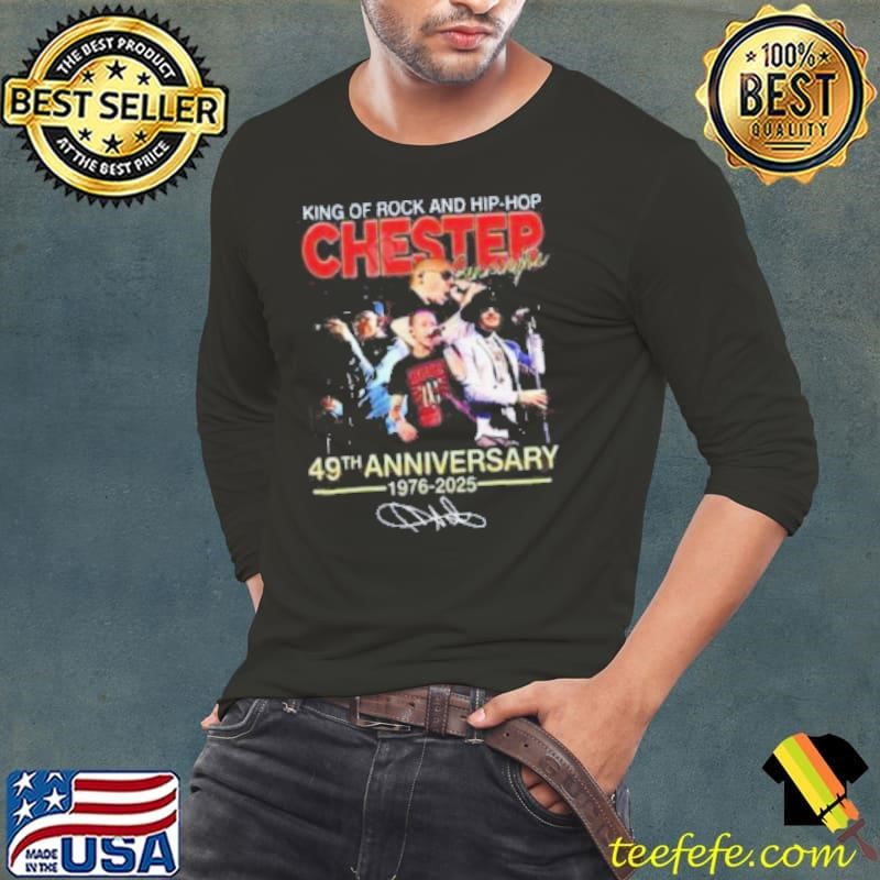 King Of Rock And Hip hop Chester Bennington 49th Anniversary 1976 2025 shirt