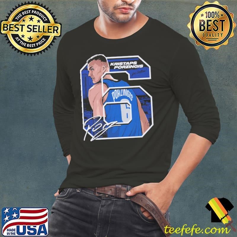 Kristaps Porzingis Latvian professional basketball Dallas Offset Long Sleeve Tee