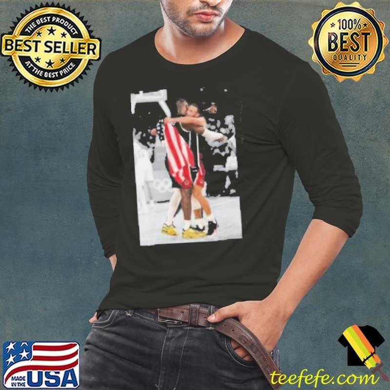 Lebron James & Stephen Curry USA National Team 2024 Champion Long Sleeve Tee