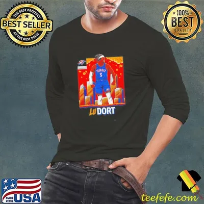 Luguentz Dort Oklahoma City Thunder city skyline shirt