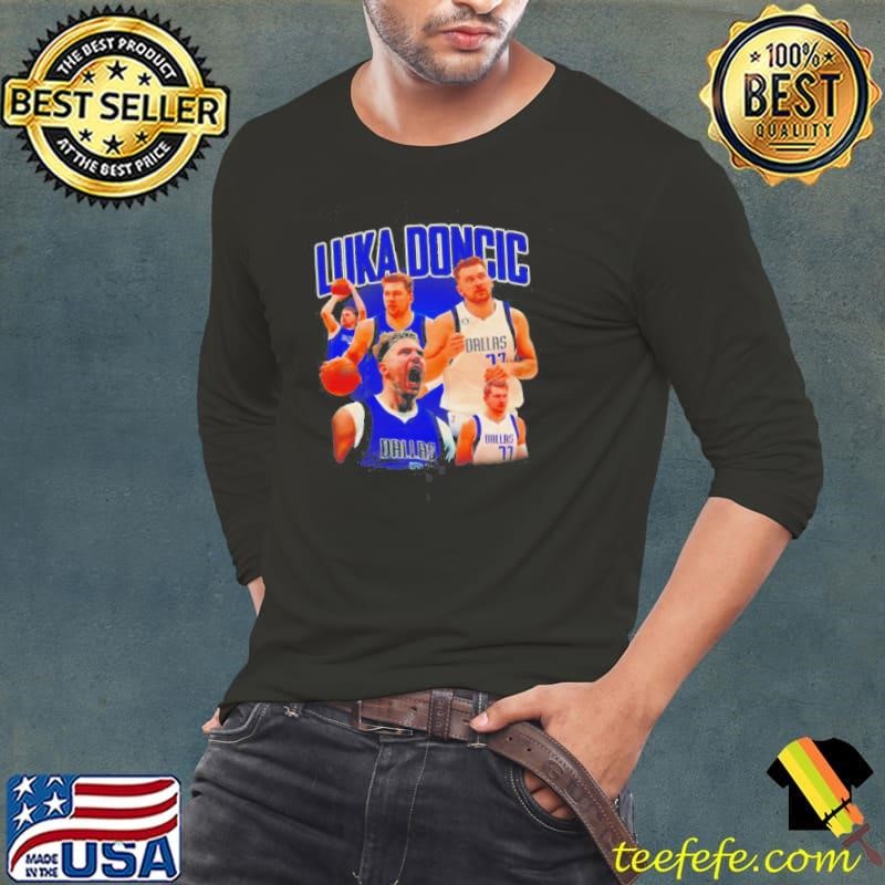 Luka Doncic Dallas Mavericks Vintage Basketball Jersey Long Sleeve Tee