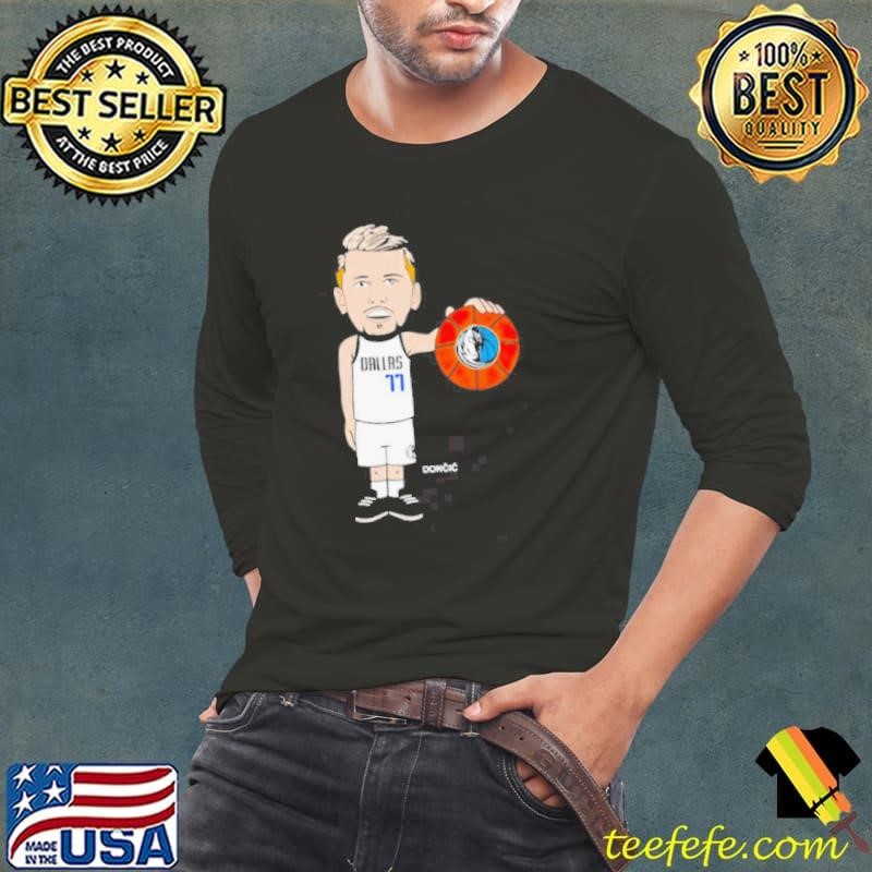 Luka Doncic Dallas Mavericks cartoon shirt