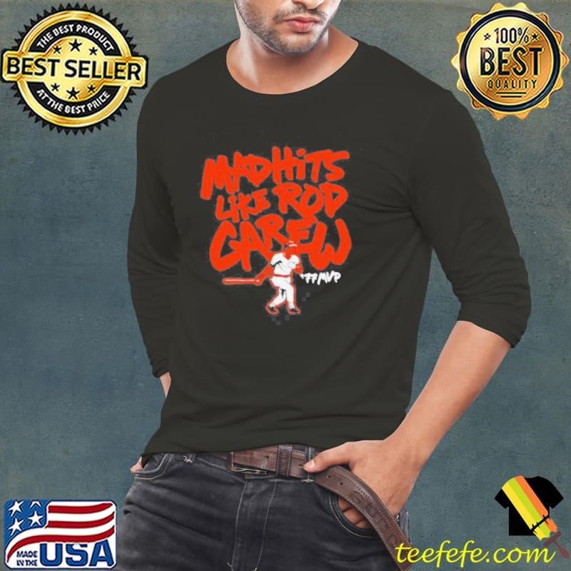 Mad Hits Like Rod Carew ’77 MVP T shirt