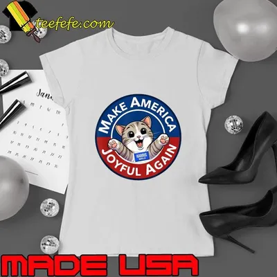 Make America Joyful Again Cat Lady Vote T-Shirt