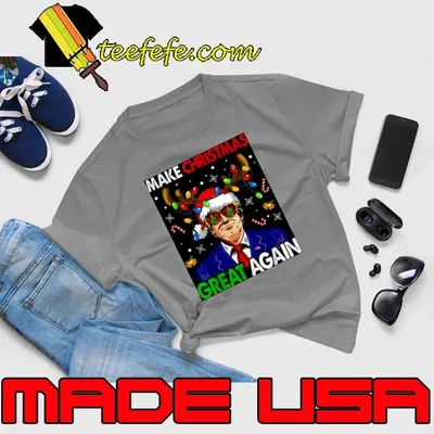 Make Christmas Great Again Funny Trump Ugly shirt