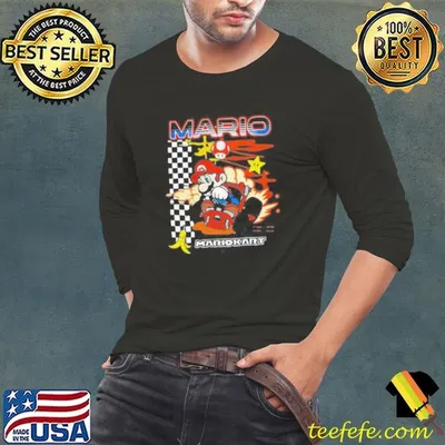 Mario Kart Racing Finish Line Shirt