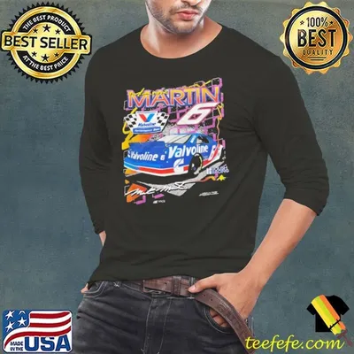Mark Martin 6 American retired stock car racing driver Vintage Retro T-Shirt