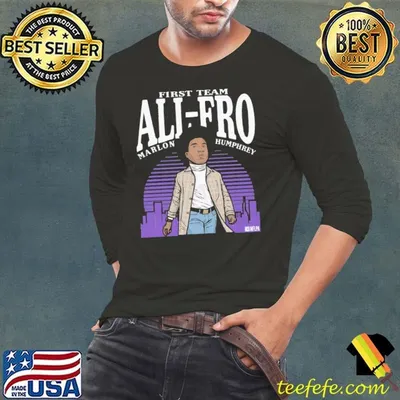Marlon humphrey all fro toon American professional football cornerback T-Shirt