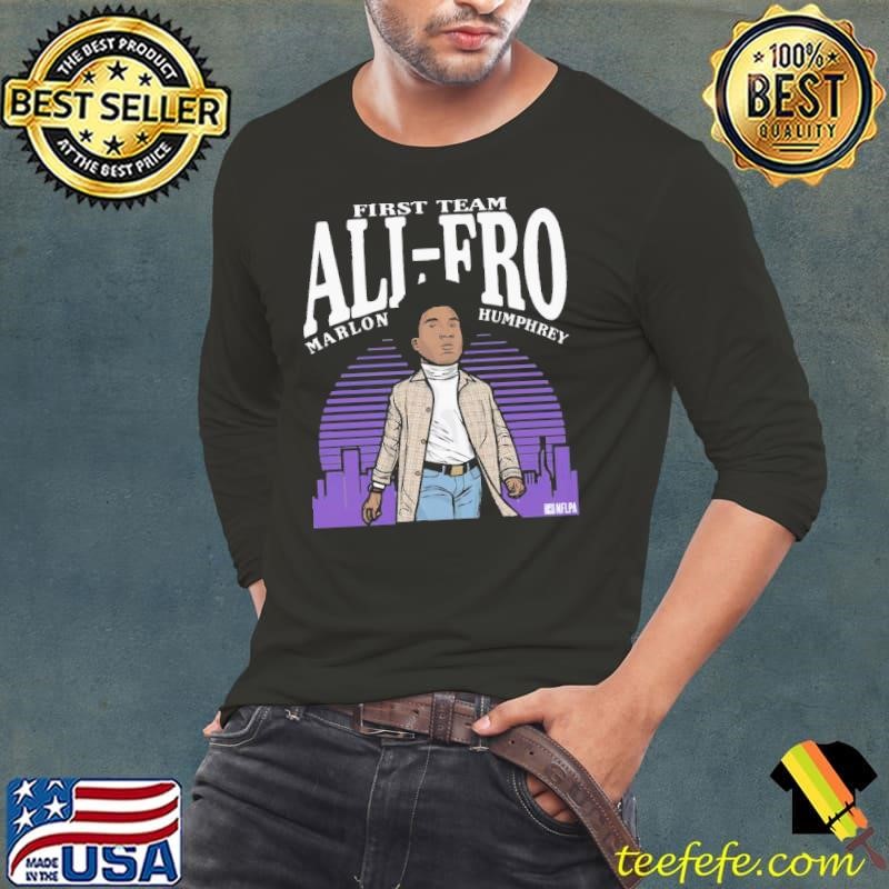 Marlon humphrey all fro toon American professional football cornerback T-Shirt