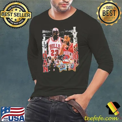 Michael Jordan Vs. Allen Iverson American businessman former professional basketball T-Shirt